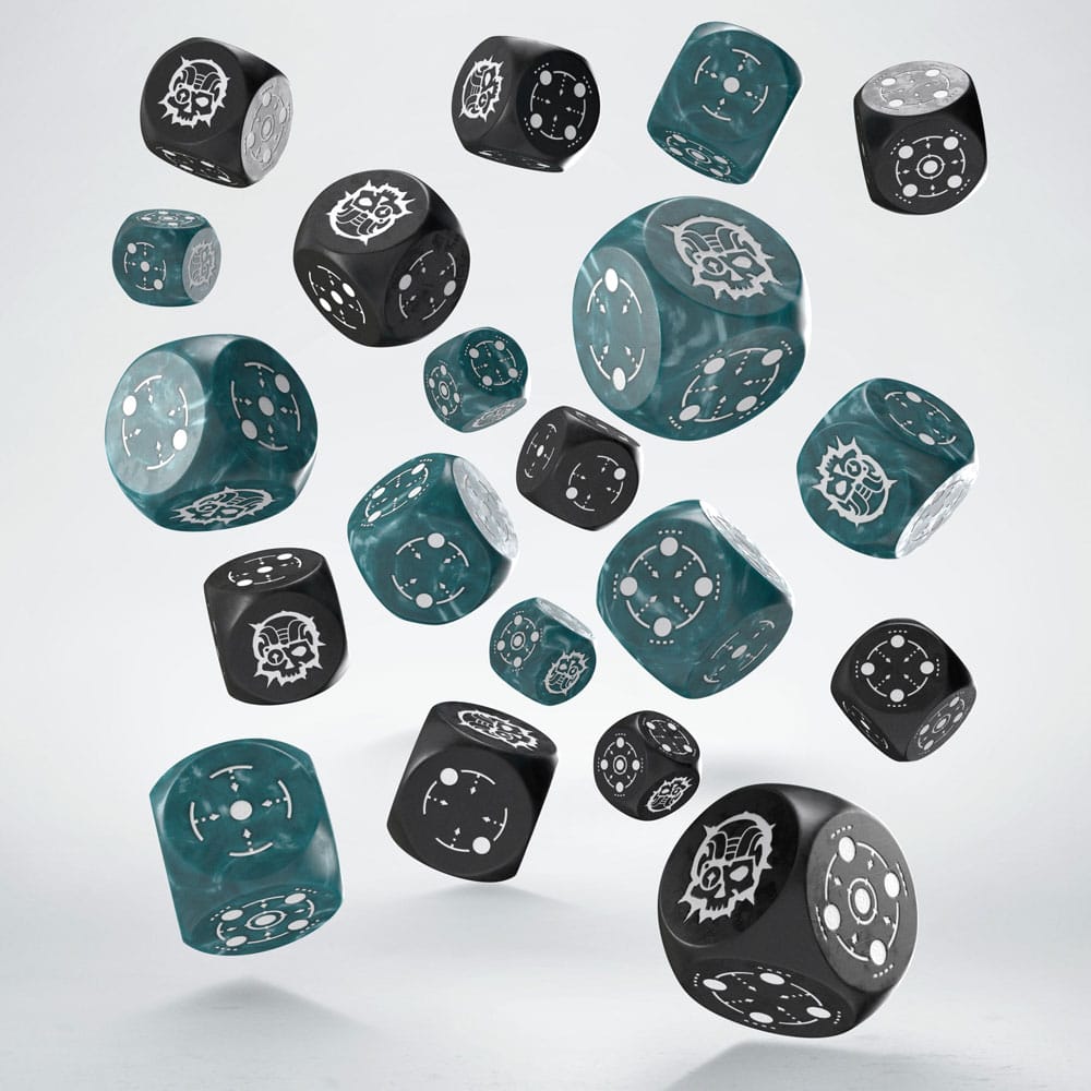 Crosshairs Compact D6 terninger sett Stormy & Black (20)