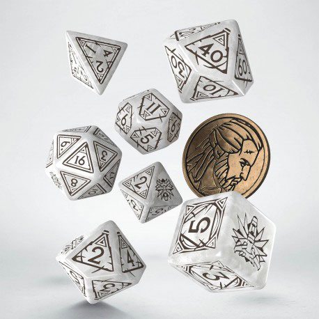De Witcher -dobbelstenen stelden Geralt the White Wolf (7)