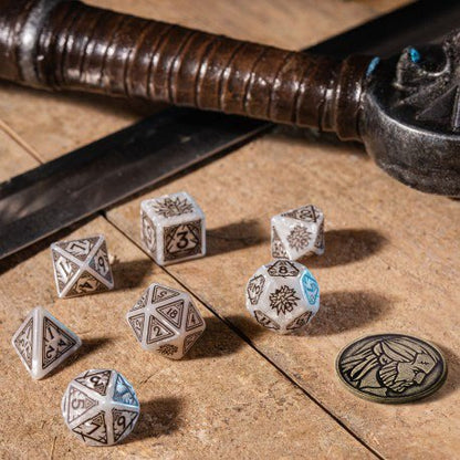 De Witcher -dobbelstenen stelden Geralt the White Wolf (7)