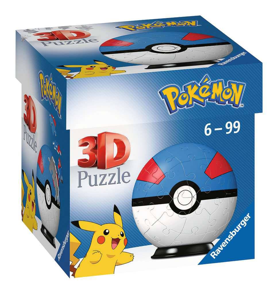 Pokémon 3D Puzzle Pokéball: Great Ball (55 pièces)