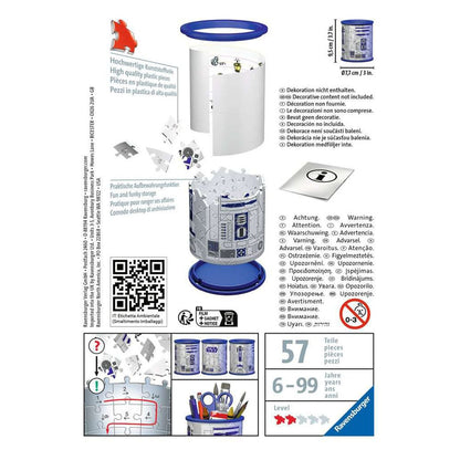 Star Wars 3D Puzzle Pencil Holder R2-D2 (57 stykker)