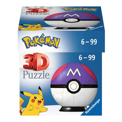 Pokémon 3D -puslespil Pokéballs: Master Ball (55 stykker)