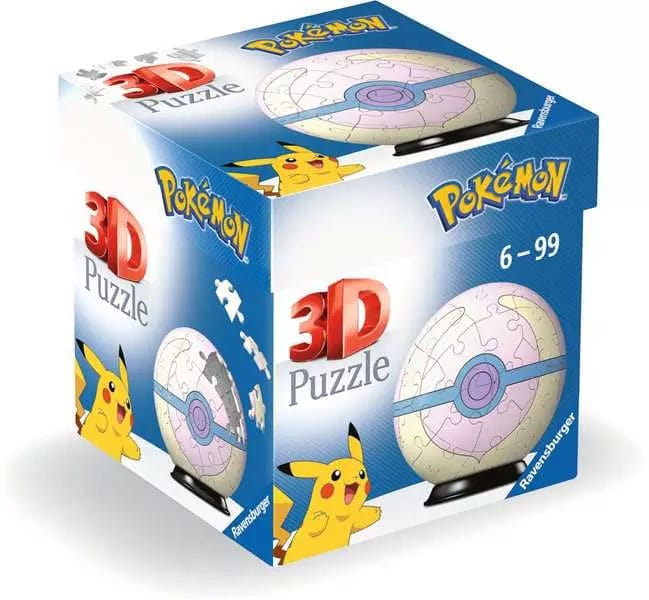 Pokémon 3D Puzzle Pokéballs: Heal Ball (55 stykker)