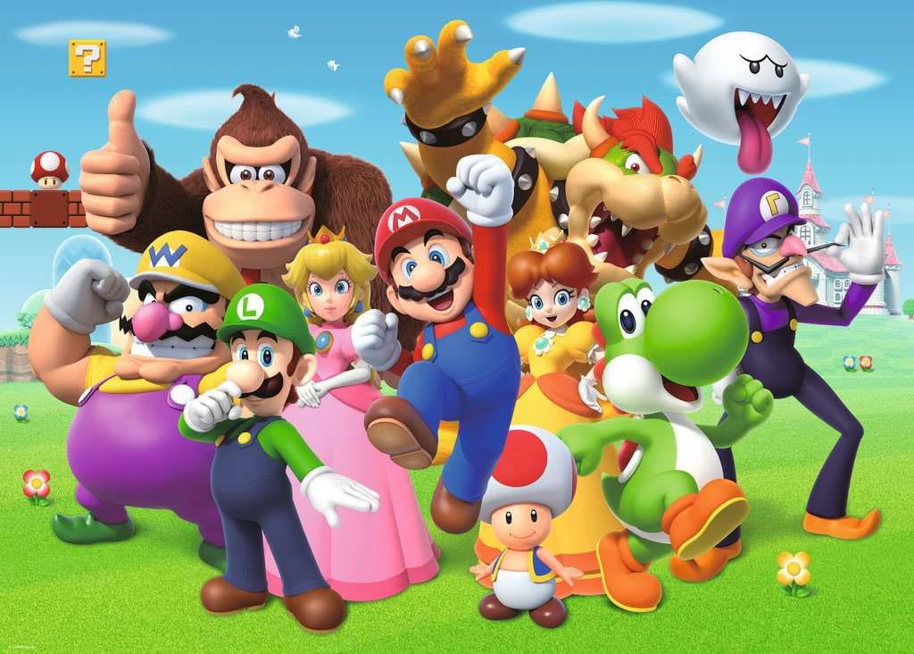 Nintendo Challenge Jigsaw Puzzle Super Mario (1000 stykker)