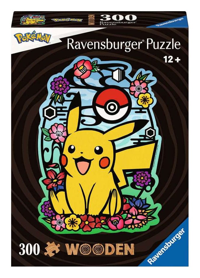 Pokémon ahşap yapboz bulmaca pikachu (300 adet)