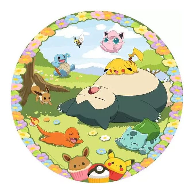 Pokémon Round Jigsaw Puzzle Blumey Pokémon (500 Stücke)
