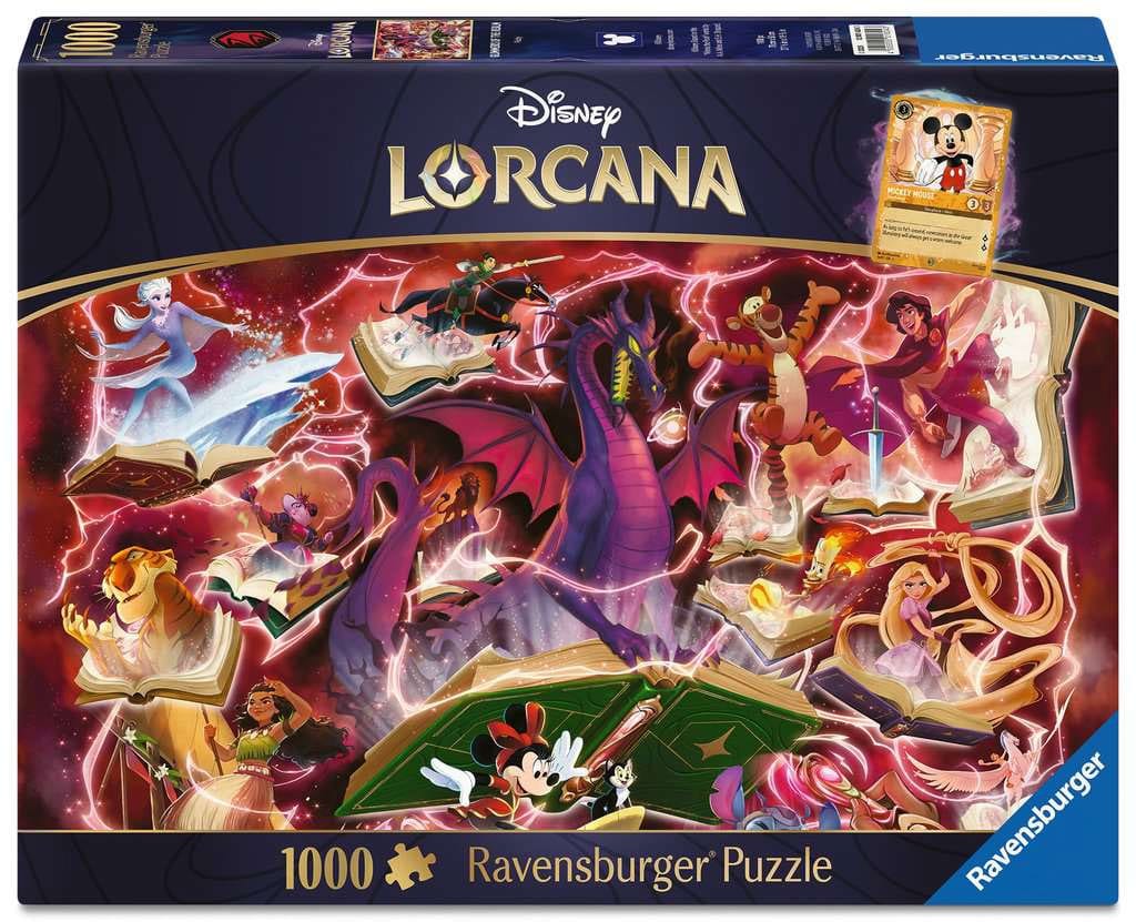 Disney Lorcana Puzzle Lueurs du Royaume : Rubis (1000 pièces)