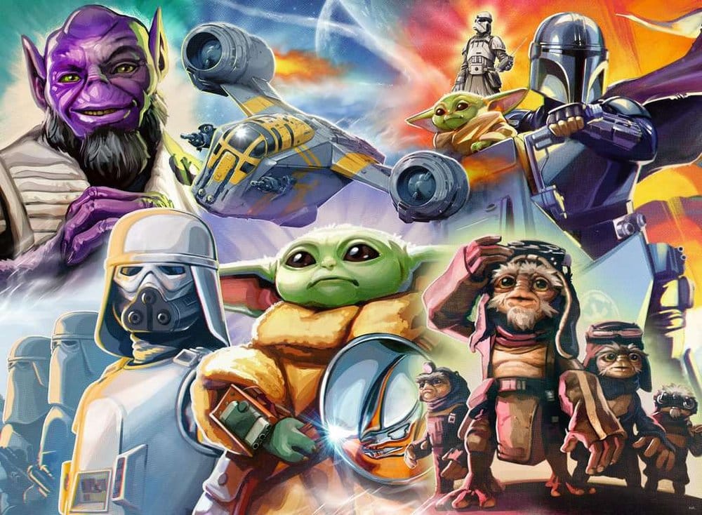 Puzzle The Mandalorian e Grogu (500 pezzi)
