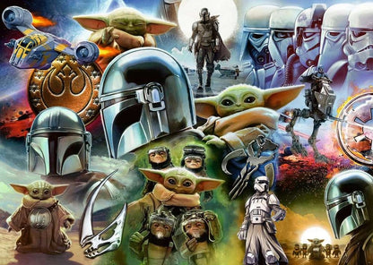 Mandalorian och Grogu pussel (1000 bitar)