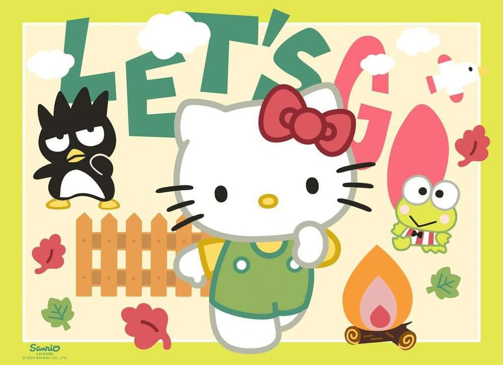 Hello Kitty Yapboz 4'lü Paket Hadi Gidelim, Hello Kitty! (4x100 Adet)