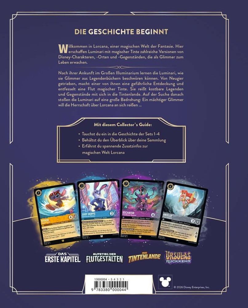 Disney Lorcana TCG Book Le guide officiel du collectionneur : sets 1 à 4 *Version allemande*