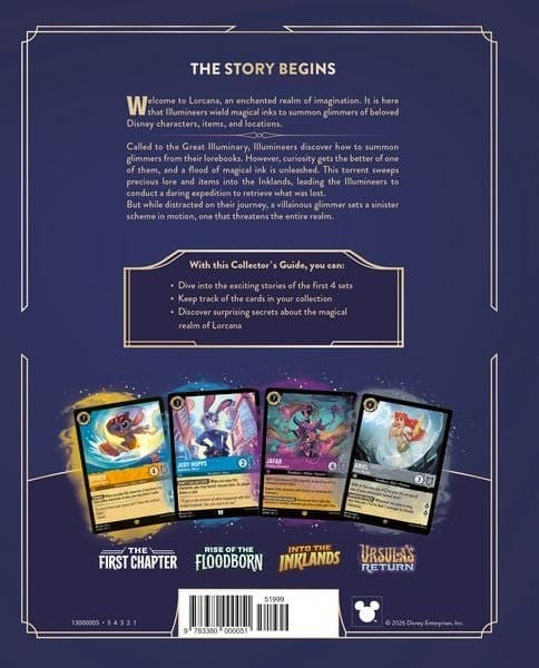 Disney Lorcana TCG-boek De officiële verzamelgids: sets 1-4 *Engelse versie*