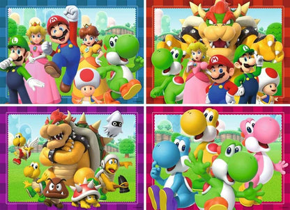Super Mario Puzzle 4-pack tid for Mario! (4x100 stykker)