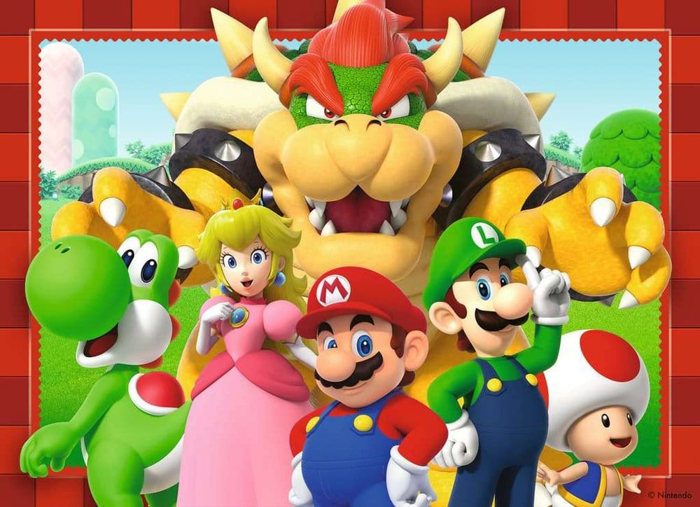 Super Mario Puzzle 4-pack tid for Mario! (4x100 stykker)