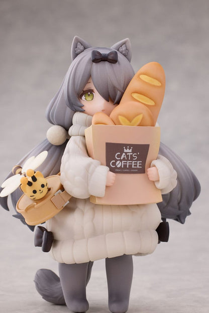 Decorated Life Collection PVC Statue Tea Time Cats - Cat Town Bakery Staff & Customer Set 12 cm