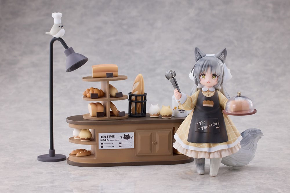 Decorated Life Collection PVC-Statue Tea Time Cats – Cat Town Bakery Staff & Customer Set 12 cm