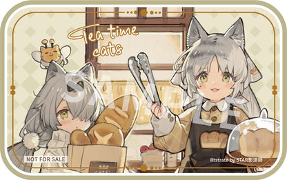 Decorated Life Collection PVC-Statue Tea Time Cats – Cat Town Bakery Staff & Customer Set 12 cm