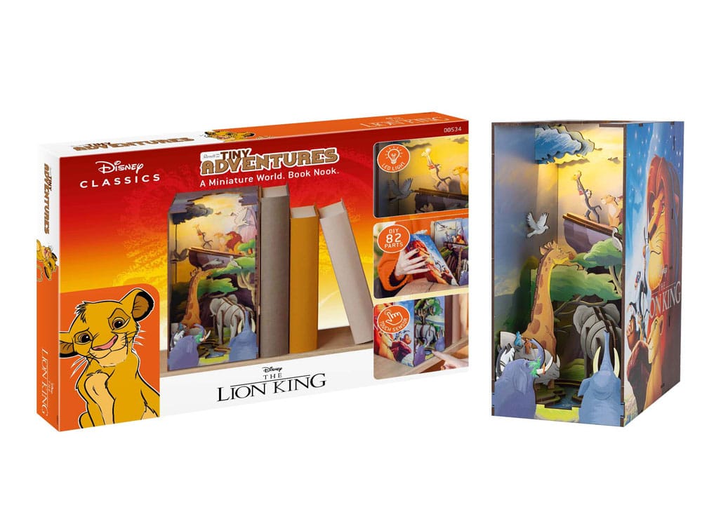 Disney Tiny Adventures Book Nook Mini Diorama The Lion King 23 CM