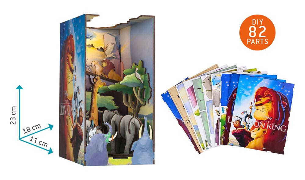 Disney Tiny Adventures Book Nook Mini Diorama The Lion King 23 CM