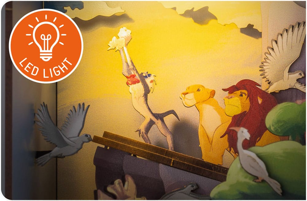 Disney Tiny Adventures Book Nook Mini Diorama The Lion King 23 CM