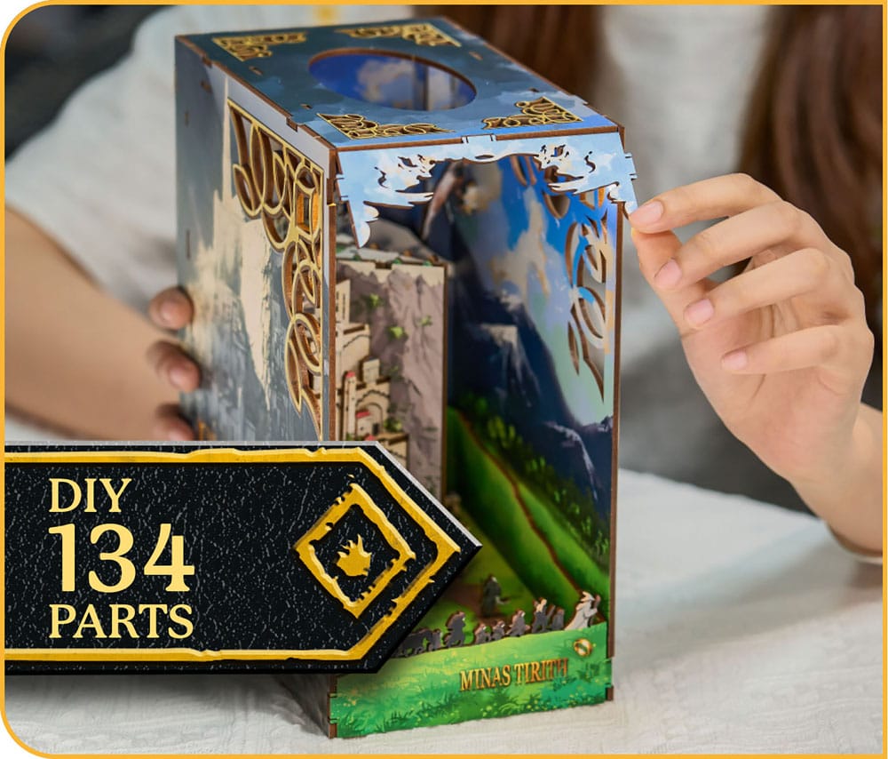 The Lord of the Rings Tiny Adventures Boek Nook Mini Diorama Minas Tirith 23 cm
