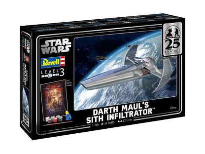 STAR Wars Episodio I Model Kit Gift Set 1/120 Sith Infiltrator di Darth Maul 22 cm