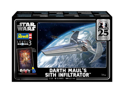 STAR Wars Episodio I Model Kit Gift Set 1/120 Sith Infiltrator di Darth Maul 22 cm