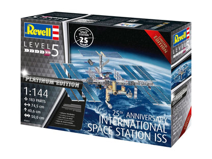 Kit modello ISS STAZIONE SPAZIE INTERNAZIONALE 1/144 25 ° anniversario Platinum Edition 74 cm