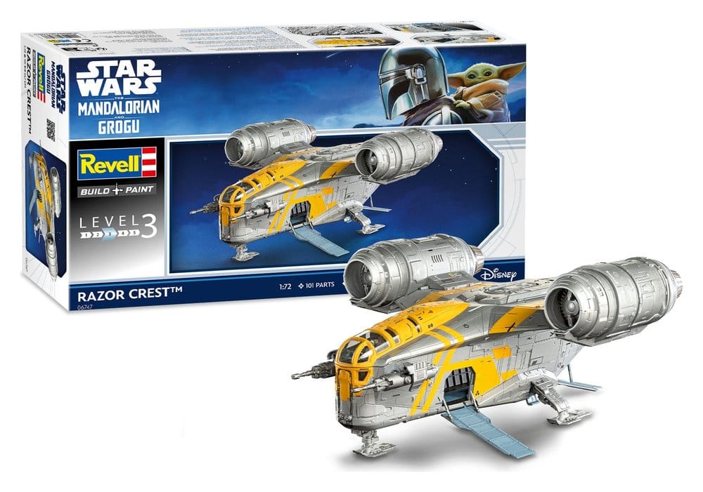 Star Wars The Mandalorian und Grogu Revell Modellbausatz 1/72 Razor Crest 34 cm