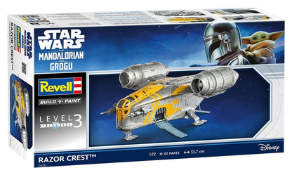 Star Wars The Mandalorian und Grogu Revell Modellbausatz 1/72 Razor Crest 34 cm