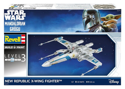 Star Wars The Mandalorian et Grogu Revell Maquette 1/57 New Republic X-Wing Fighter 22 cm
