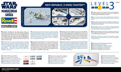 Star Wars The Mandalorian et Grogu Revell Maquette 1/57 New Republic X-Wing Fighter 22 cm