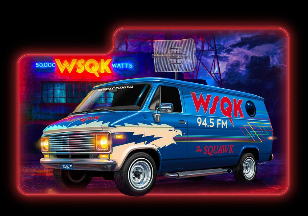 Stranger Things Model Kit 1/25 Squawk Minibüs 21 cm