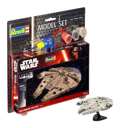 Kit modello Star Wars 1/241 Modello set Millennium Falcon 10 cm