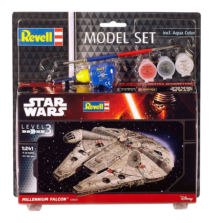 Kit modello Star Wars 1/241 Modello set Millennium Falcon 10 cm