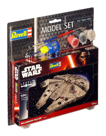 Kit modello Star Wars 1/241 Modello set Millennium Falcon 10 cm