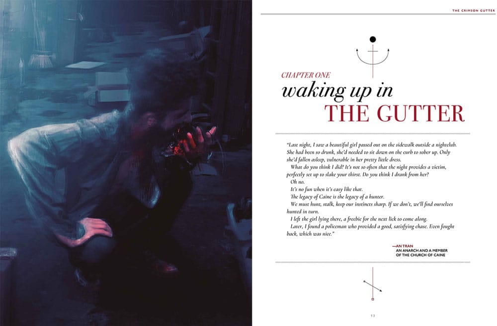 Vampire: The Masquerade 5th Edition RPG knjiga The Crimson Gutter Chronicle Book *Englische Version*