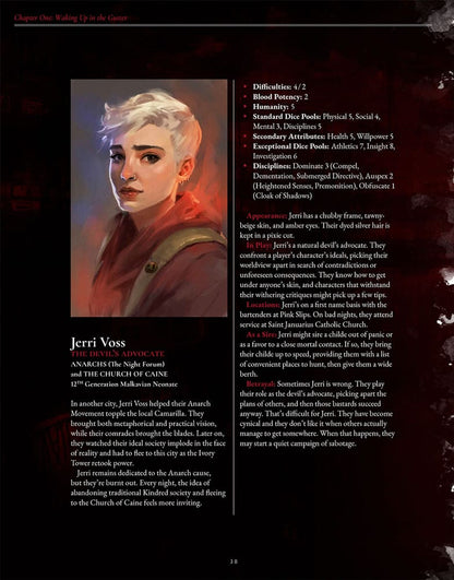 Vampire: The Masquerade 5th Edition RPG knjiga The Crimson Gutter Chronicle Book *Englische Version*