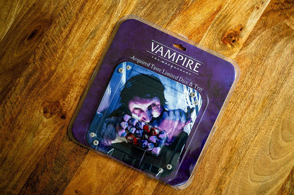 Vampiro: el paquete de accesorios de Dice & Banes de Masquerade 5th Edition RPG adquirido Taste Limited Dice & Ban