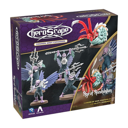 Expansión del ejército de Heroscape Embers of War: Krakenling & Gelryie Vanguards *Versión en inglés*