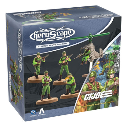 G.I.Joe Heroscape Army Erweiterung Greenshirts & Battle Copter (Common) *Englische Version*