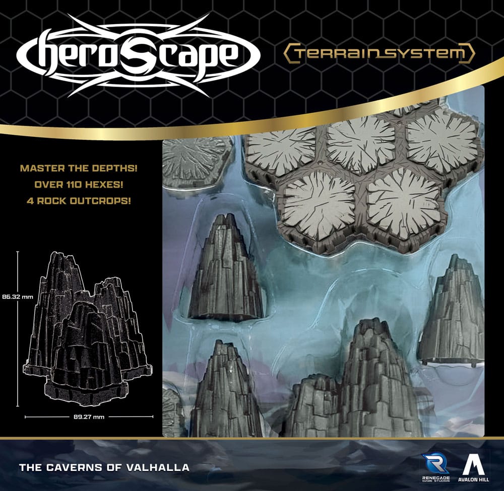 Extension de terrain Heroscape Les Cavernes de Valhalla *Version anglaise*