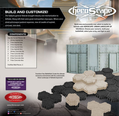 Heroscape Terrain Expansion The Urban Landscape of Valhalla *Engelsk version*