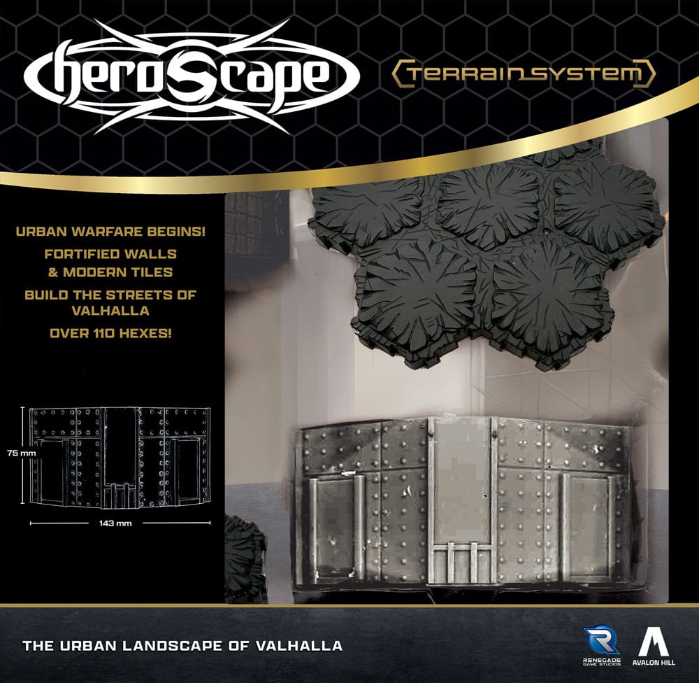 Extension du terrain Heroscape Le paysage urbain de Valhalla *Version anglaise*