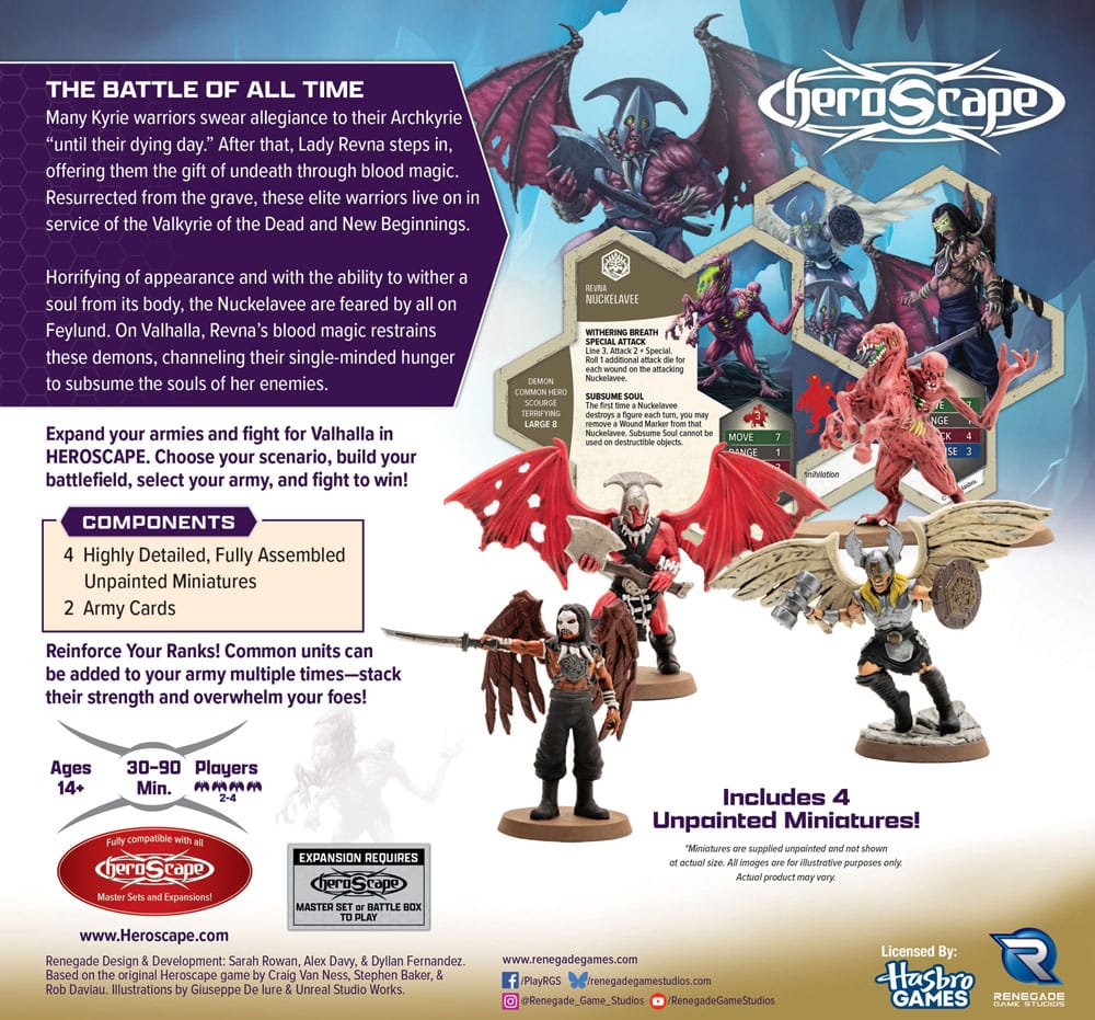 Heroscape Army Expansion Age of Annihilation Revenants of Revna & Nuckelavee (Commun) *Version anglaise*