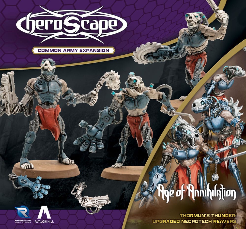 Heroscape Army Expansion Age of Annihilation Opgraderede Necrotech Reavers (fælles) *Engelsk version*