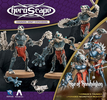 Heroscape Army Expansion Age of Annihilation Opgraderede Necrotech Reavers (fælles) *Engelsk version*