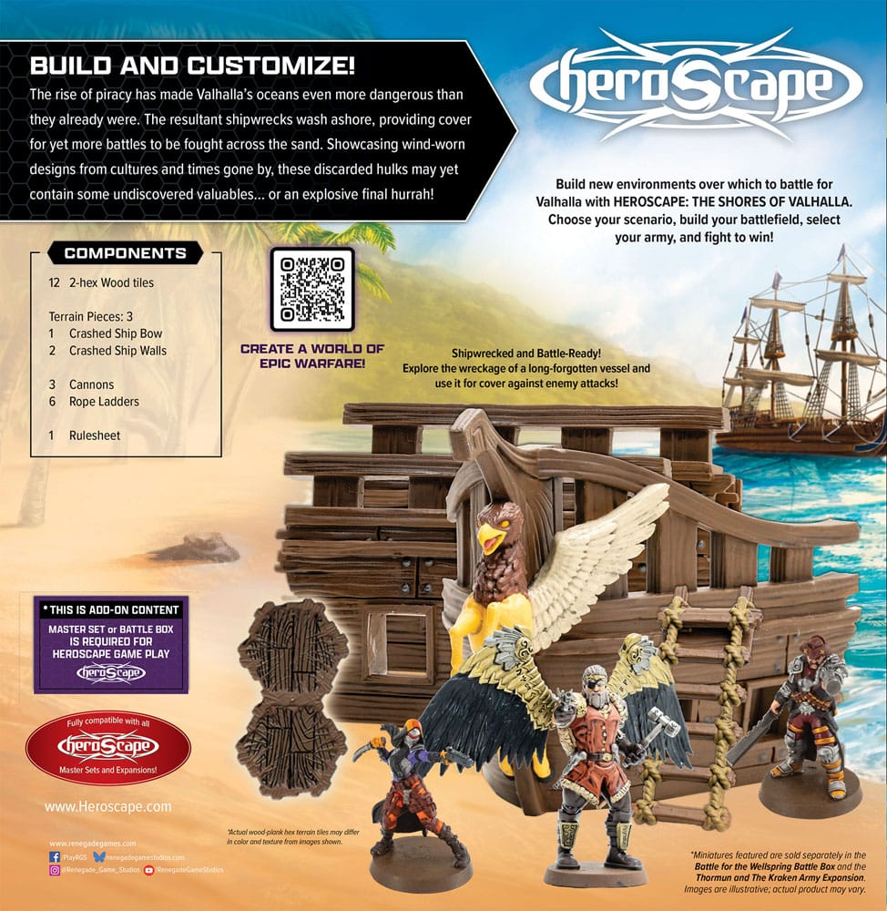 Heroscape Terrengutvidelse Shores of Valhalla *Engelsk versjon*