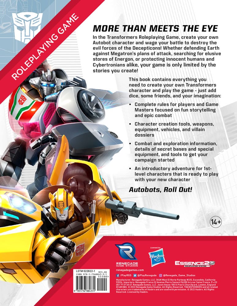 Transformers RPG Core RuleBook *Englische version *