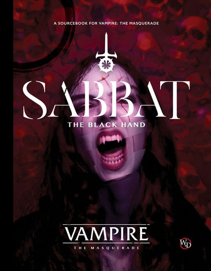 Vampire: The Masquerade 5. Baskı RPG kitabı Sabbat: The Black Hand Sourcebook *İngilizce Sürüm*